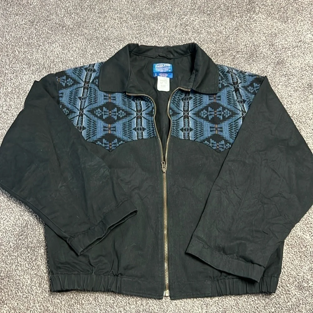 Pendleton Western Wear Men's L Jacket 100% Cotton Aztec Native American